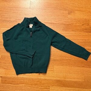 Crewcuts Dark Green Quarter-Zip Pullover